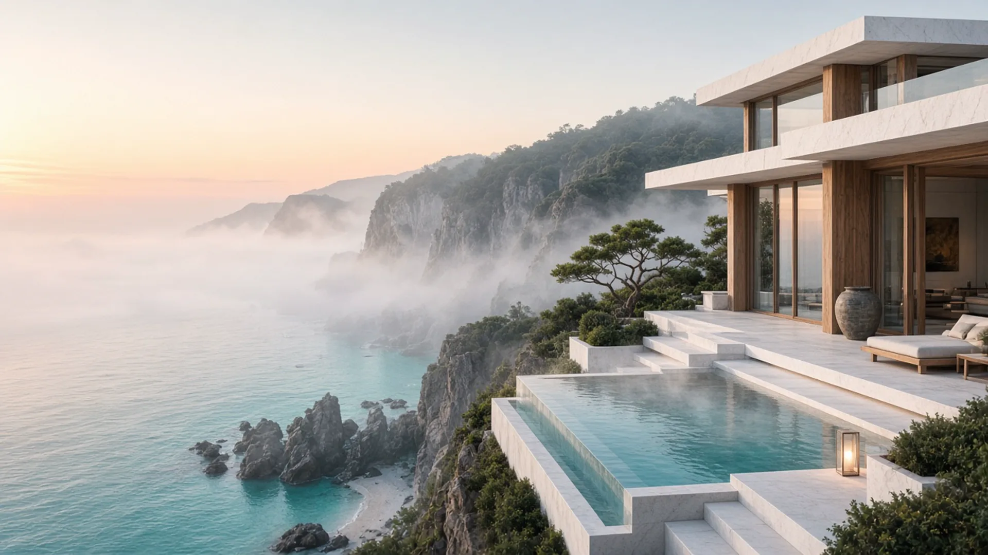 Cliffside cove villa overlooking the ocean